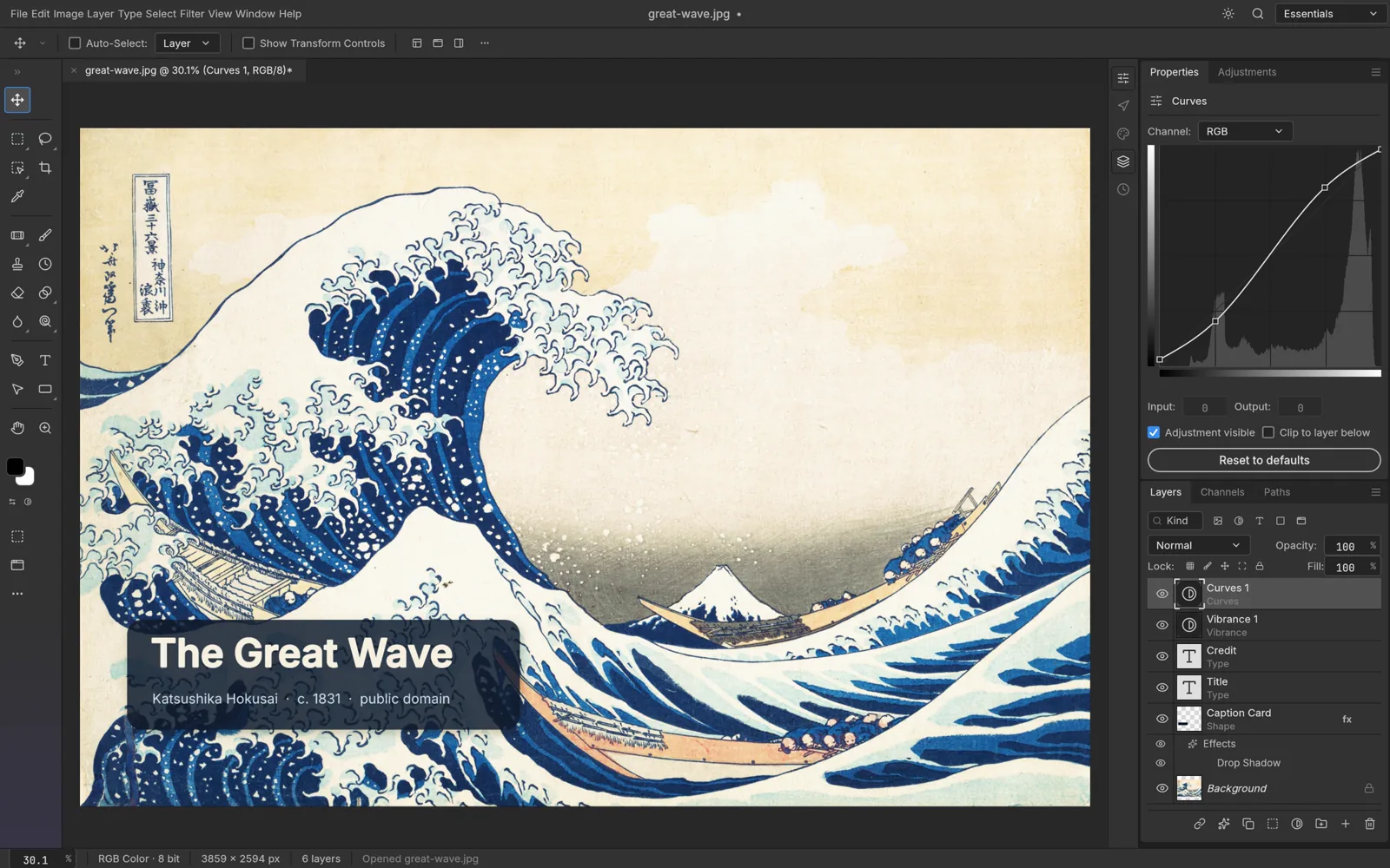 PhotoCraft image editor interface
